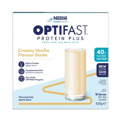 雀巢 Ｏｐｔｉｆａｓｔ高蛋白瘦身代餐香草味１0包裝 (蛋白奶昔) image