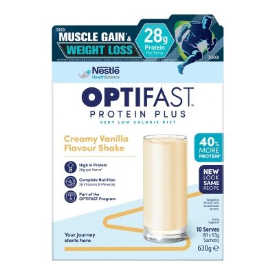 雀巢 Ｏｐｔｉｆａｓｔ高蛋白瘦身代餐香草味１0包裝 (蛋白奶昔) image