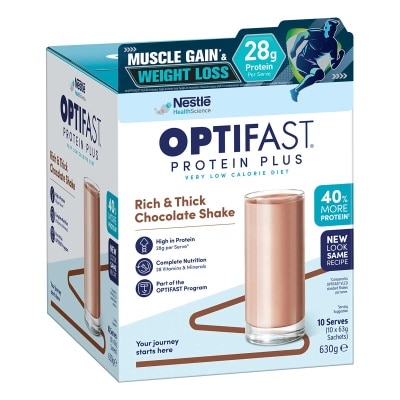 雀巢 Ｏｐｔｉｆａｓｔ 高蛋白瘦身代餐朱古力１0包裝 (蛋白奶昔) image