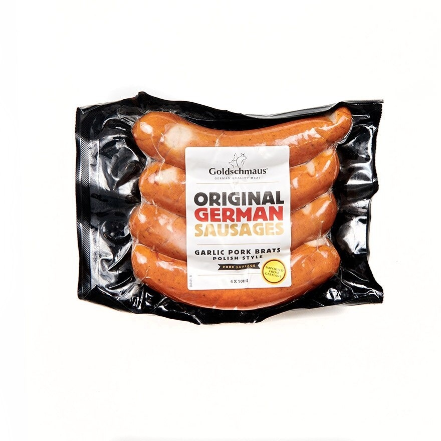 GOLDSCHMAUS Garlic Pork Brats(chilled 0-4°c)