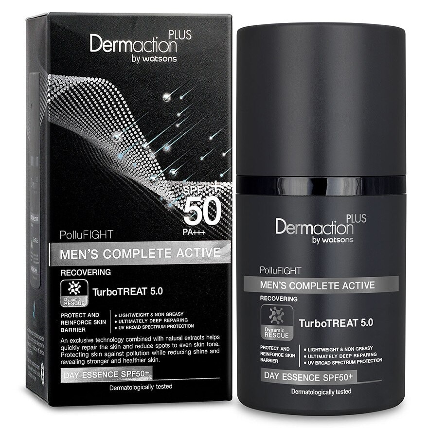 DERMACTION PLUS 男士全活性日用防曬精華液SPF50+ PA+++