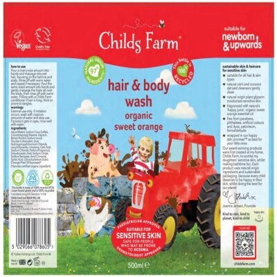 CHILDS FARM Childs Farm Sweet Orange Hair & Body Wash 500ml