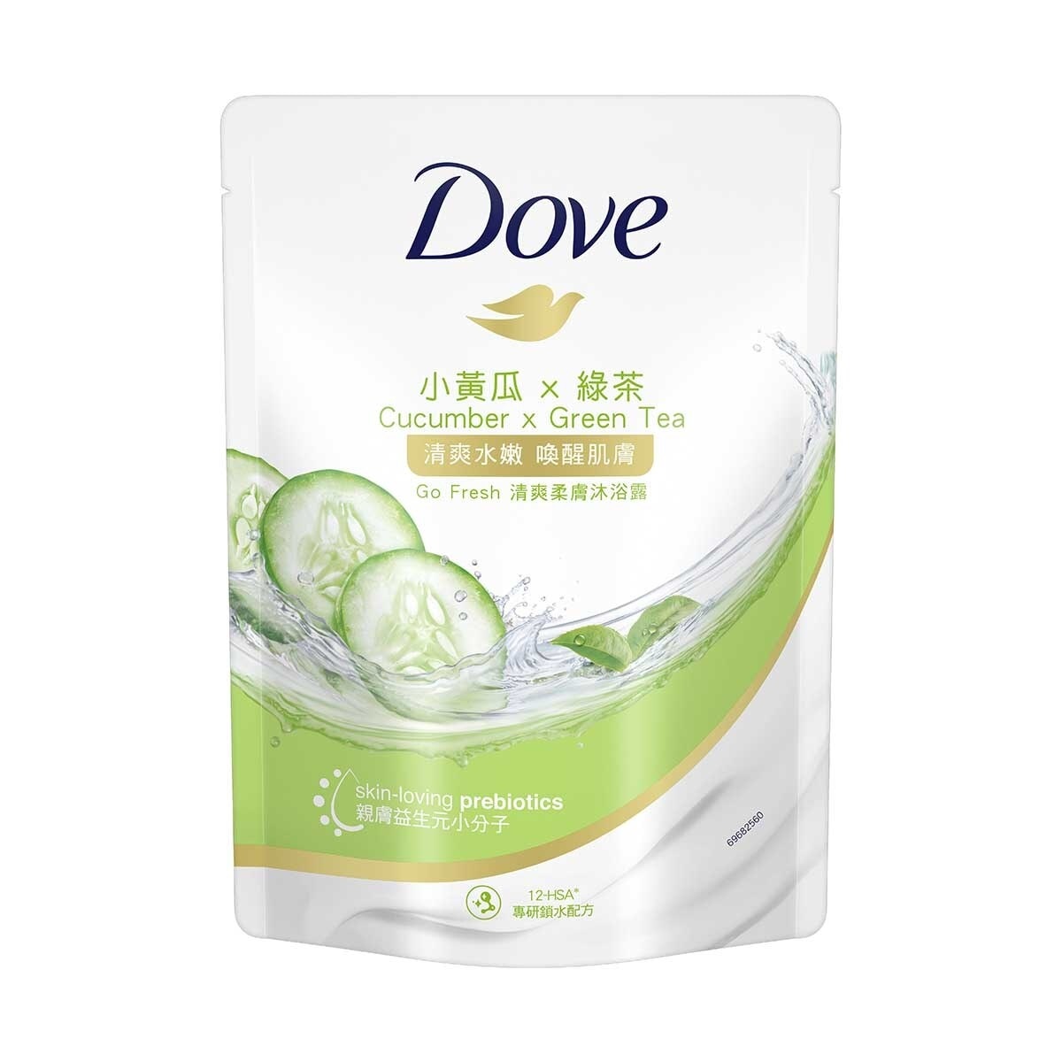 DOVE Dove Body Wash Refill Pack 580g - Aqua