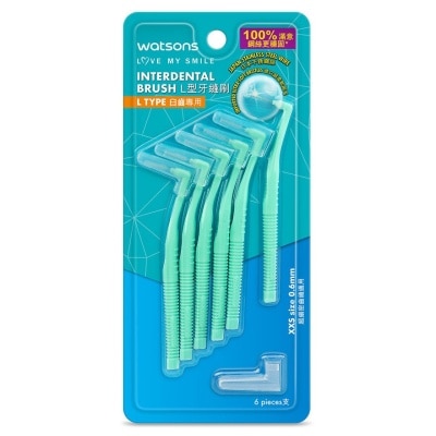 WATSONS 0.6mm L Type Interdental Brush 6s