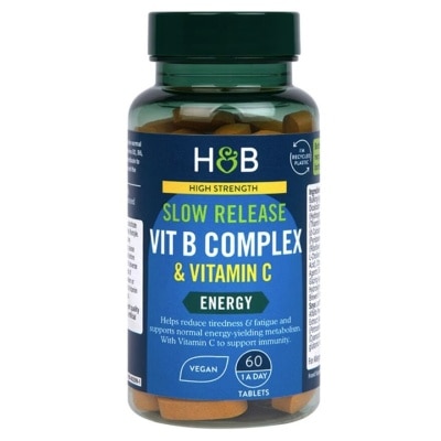 HOLLAND&BARRETT 高效綜合維B長效配方加維C 60粒