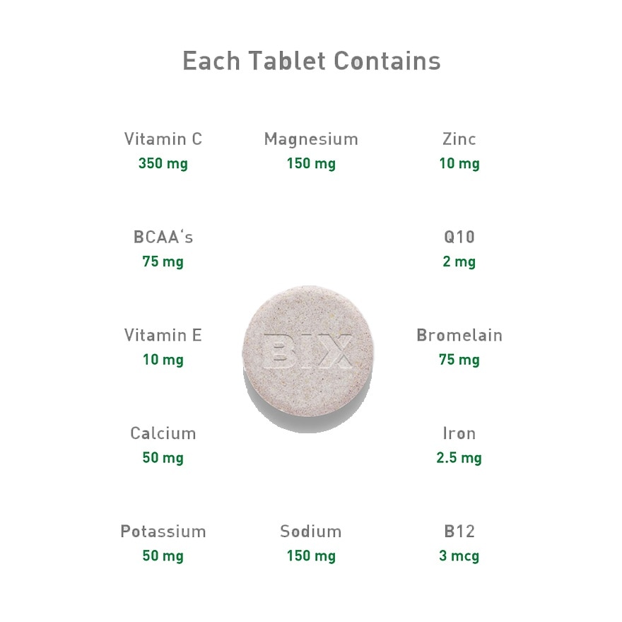 BIX Daily Recovery Supplement (natural Lemon Flavour)