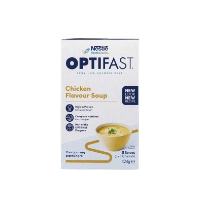 雀巢 Ｏｐｔｉｆａｓｔ瘦身代餐濃湯雞味8包裝 (蛋白奶昔) image