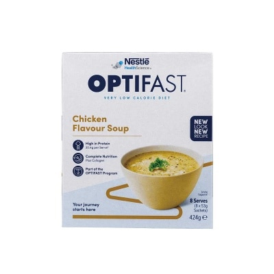 雀巢 Ｏｐｔｉｆａｓｔ瘦身代餐濃湯雞味8包裝 (蛋白奶昔) image