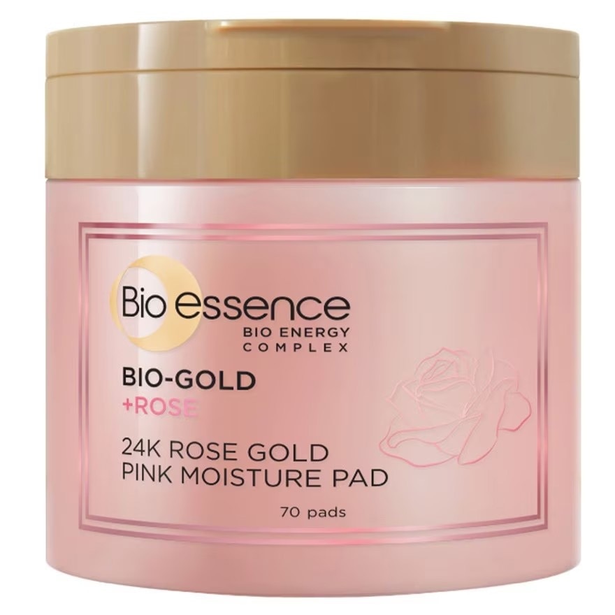 BIO-ESSENCE Bio-gold 24k Rose Gold Pink Moisture Pad 70pads