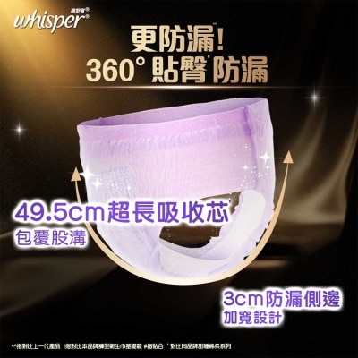 護舒寶  [優惠裝] 新上市無痕安心褲/安睡褲/褲型衛生巾/m巾 - 均碼6片 (白天夜晚都能穿 包臀輕薄無痕防漏)