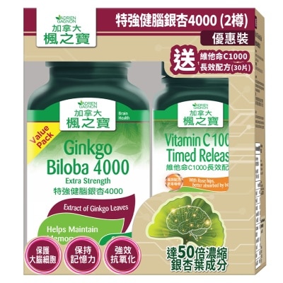 楓之寶 特強健腦銀杏4000優惠裝