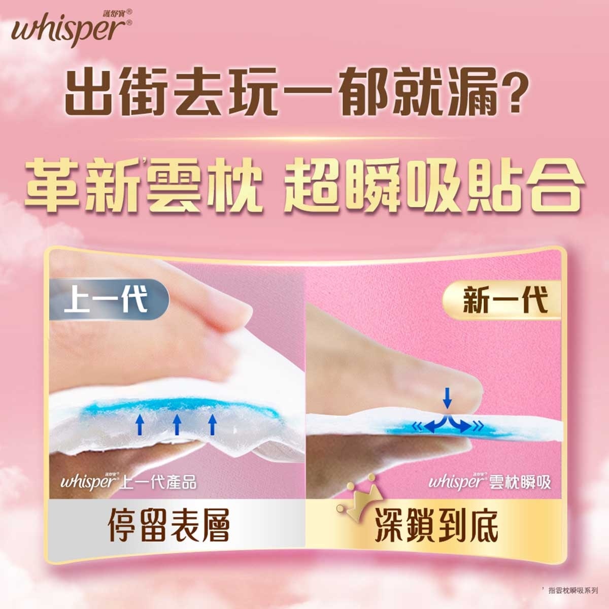 護舒寶 AIR DRY雲枕瞬吸日用普通24CM 20片