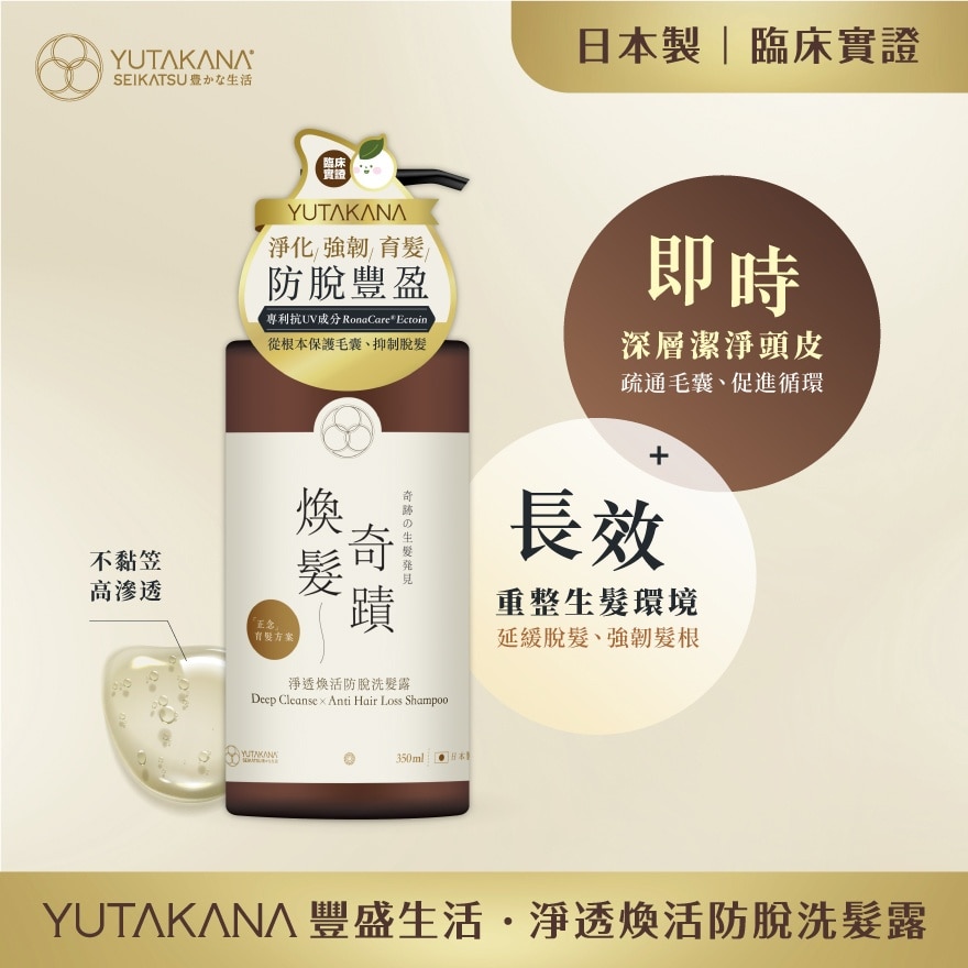 豐盛生活 淨透煥活防脫洗髮露350ML