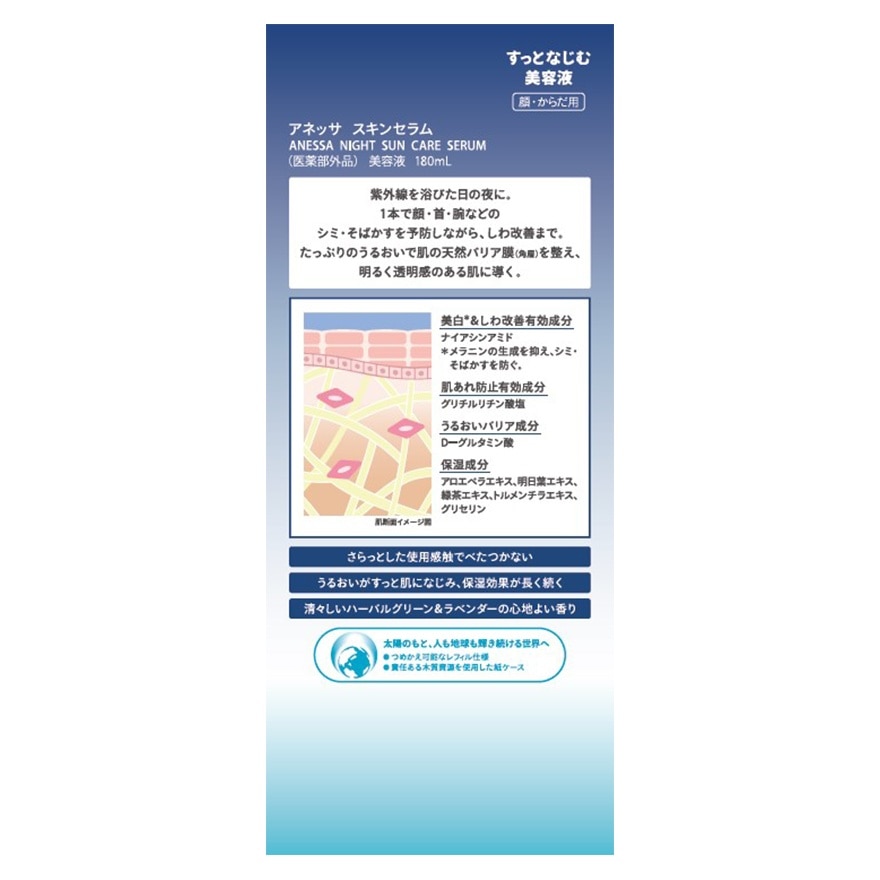 安耐曬 修復光老化亮白精華180ML