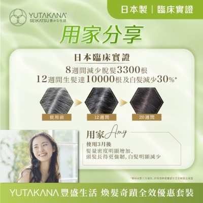 YUTAKANA SEIKATSU Anti-hair Loss Hair Growth Set