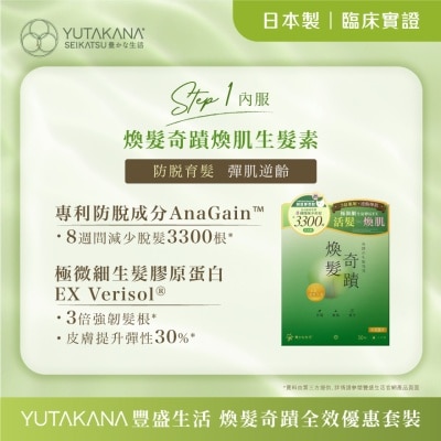 YUTAKANA SEIKATSU Anti-hair Loss Hair Growth Set
