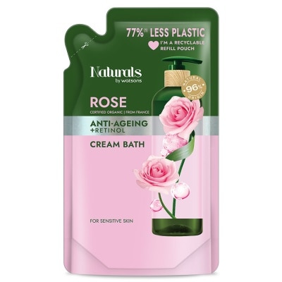 NATURALS BY WATSONS Rose Cream Bath Refill - 450ml