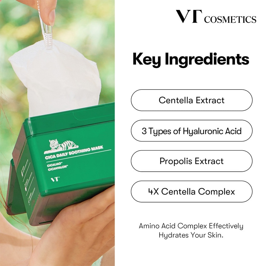VT 積雪草舒緩保濕鎮靜面膜 (30片)