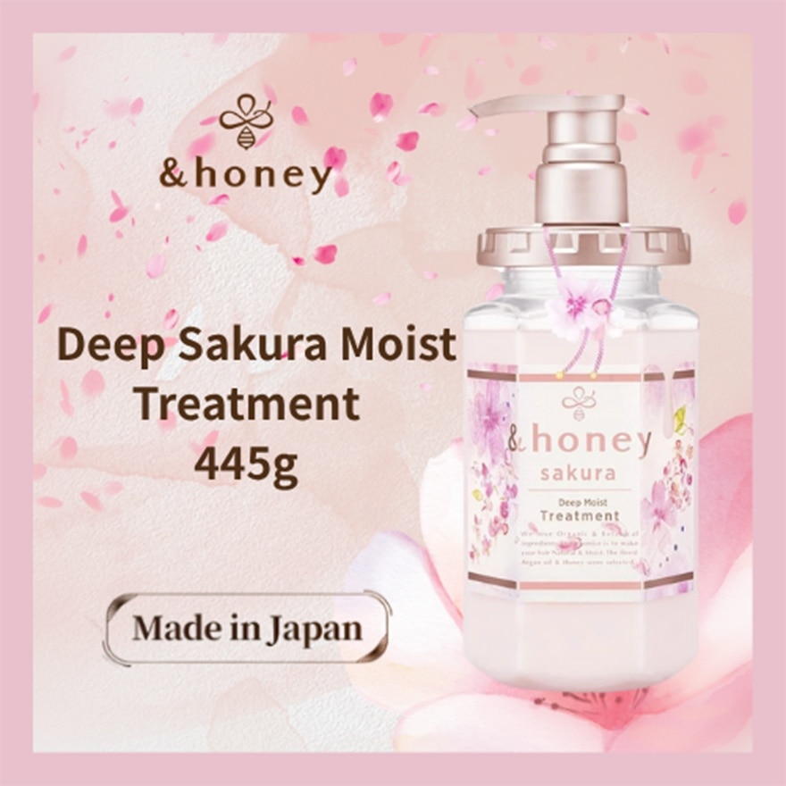 &HONEY &HONEY 安蒂花子水感豐盈櫻花滋養護髮素 445G