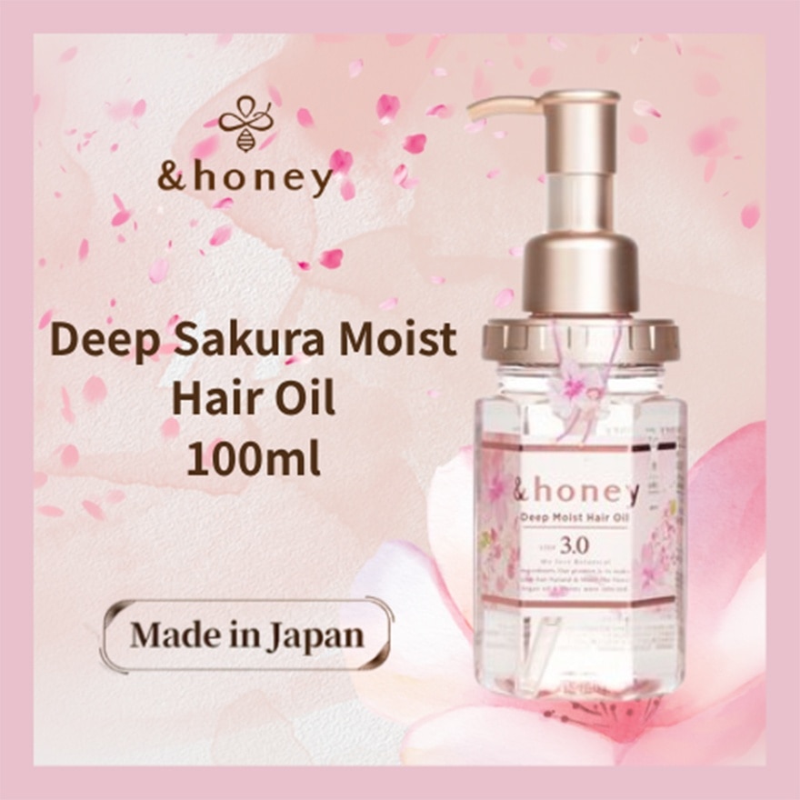 &HONEY &honey Deep Moist Sakura Hair Oil 100ml