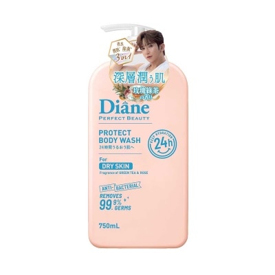 MOIST DIANE Diane 植萃持香深層保濕沐浴露 750ml（玫瑰綠茶香氣）