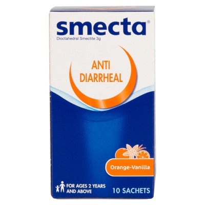 IPSEN Smecta® Dicoctahedral Smectite-3g (orange-vanila Flavour)-10 Sachets