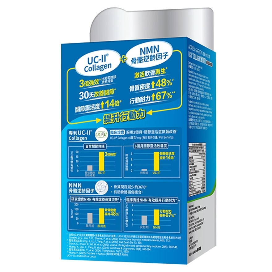楓之寶 護關寶 UC-II膠原蛋白 + NMN + 鈣(60粒)
