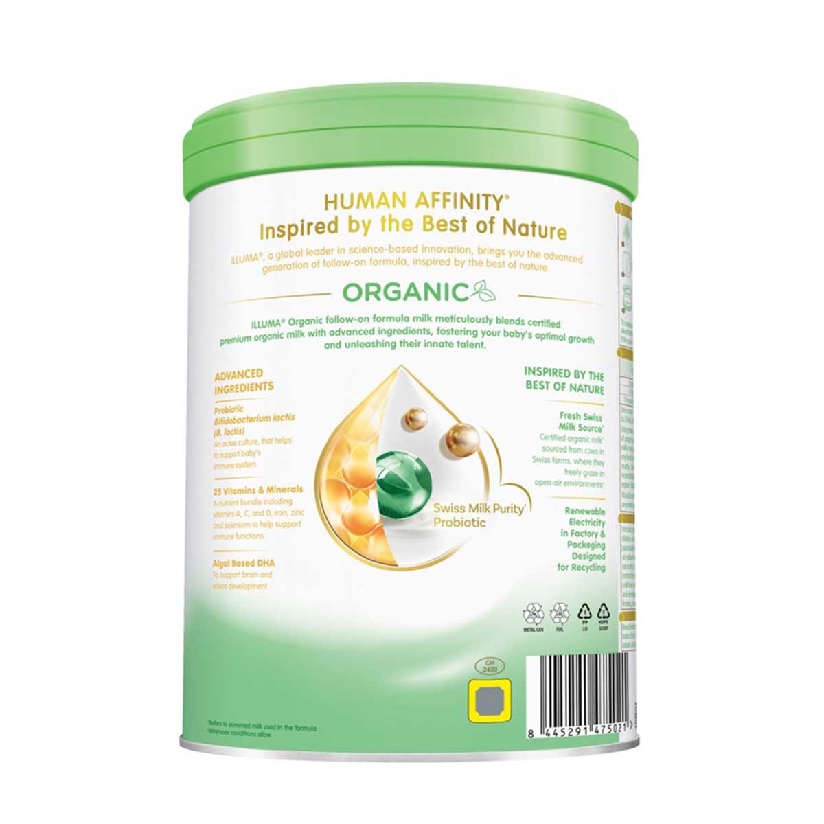 ILLUMA ILLUMA ORGANIC 2號 較大嬰兒配方奶粉 800克