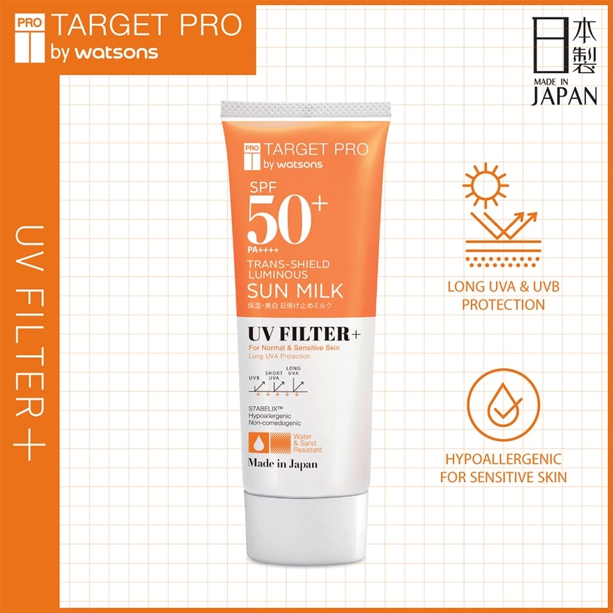 TARGETPRO BY WATSONS 低敏亮白防曬乳(防水型)SPF50+ PA++++