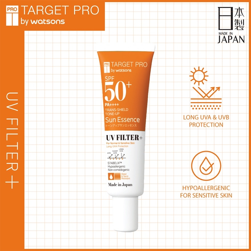 TARGETPRO BY WATSONS 低敏提亮防曬精華spf50+ Pa++++