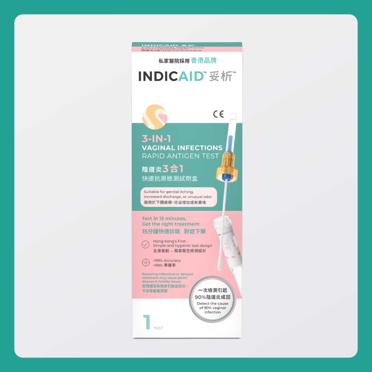 INDICAID Indicad 3in1vaginal Infections Test