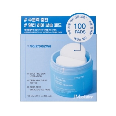 JM SOLUTION 多重透明質酸水潤爽膚棉片100片