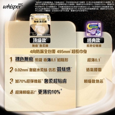 護舒寶 護舒寶無痕奢柔褲M-L碼6片