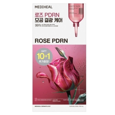 美迪惠爾 玫瑰PDRN精華毛孔淨化面膜10+1片