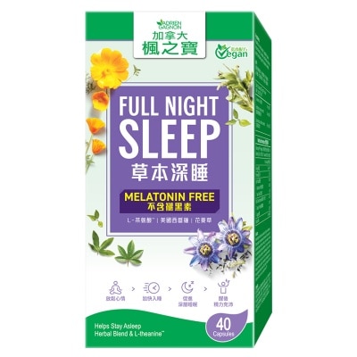 ADRIEN GAGNON Full Night Sleep Melatonin Free (40 Capsules) image