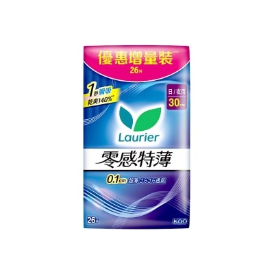 樂而雅 樂而雅零感特薄日夜用30cm 26片裝