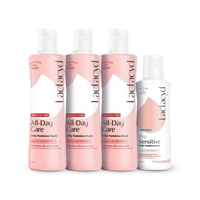 令膚適 LACTACYD潔淨呵護女性潔膚液250毫升3支裝