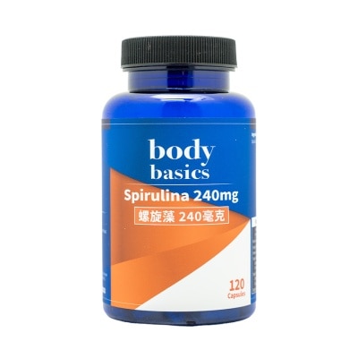 BODY BASICS Spirulina 240mg 120 Capsules image