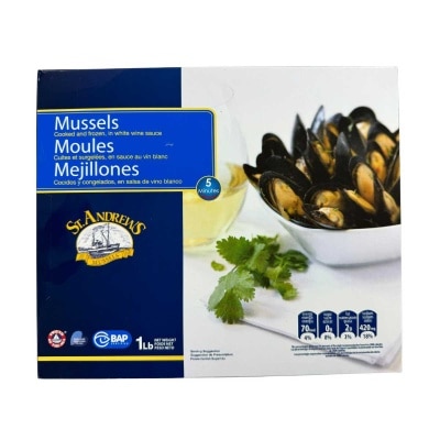 Salitage Fz Cooked Wh Sh. Mussels(wh Wine)