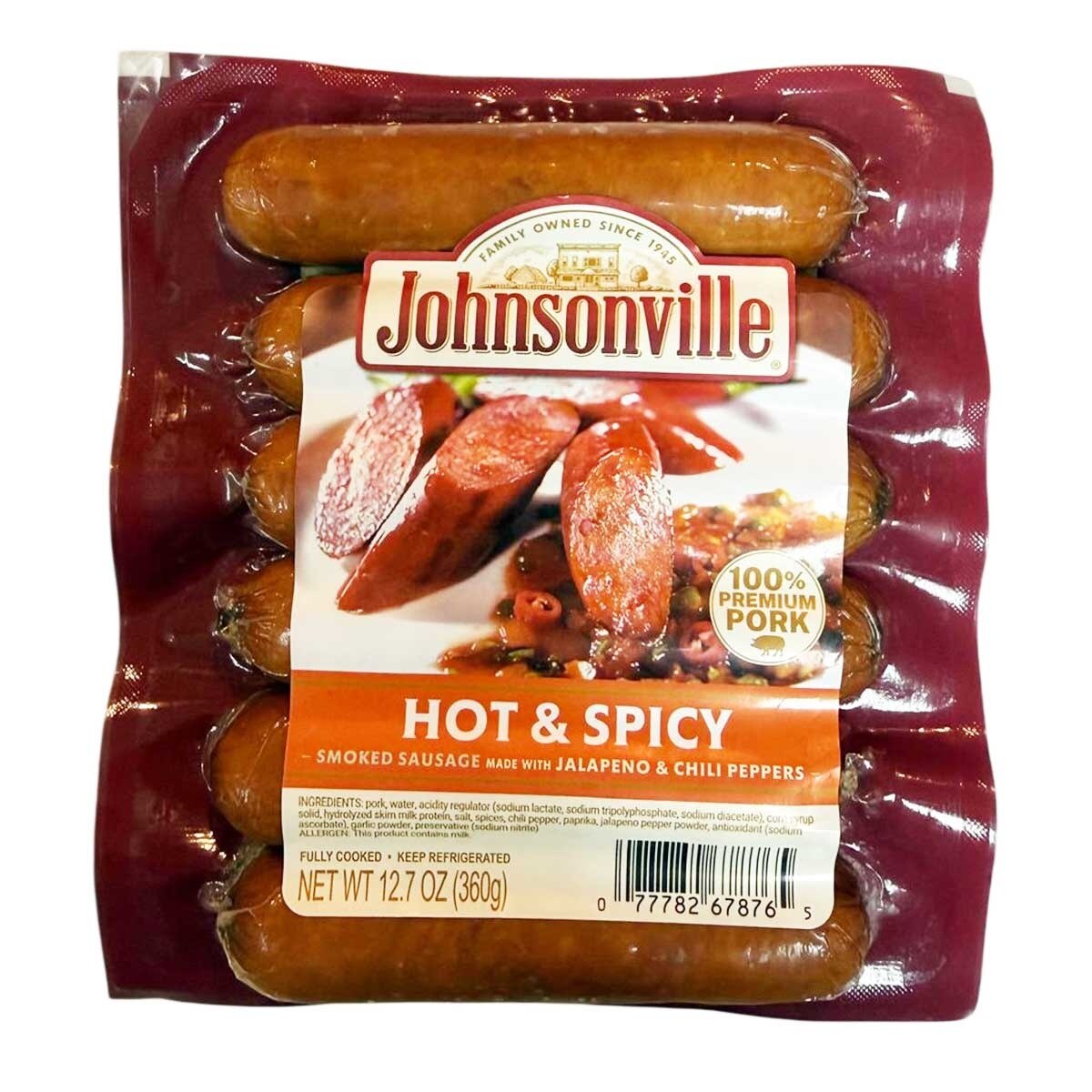 JOHNSONVILLE Hot And Spicy Sausage (chilled 0 4°c) image
