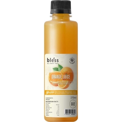 BLESS Orange Juice 270ml (chilled 0-4°c)