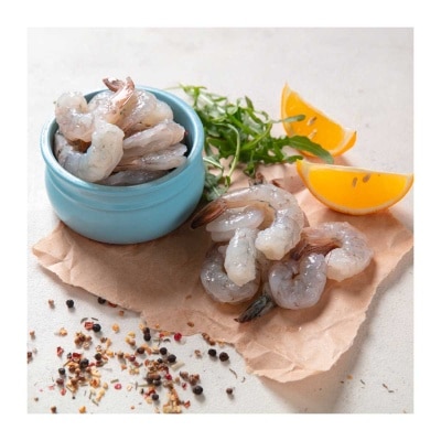 MARINA FRESH Frozen Black Tiger Shrimp Meat.