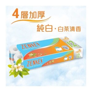 倩絲倩絲4層壓花卷紙(白茶清香)[12卷] | PNS網購
