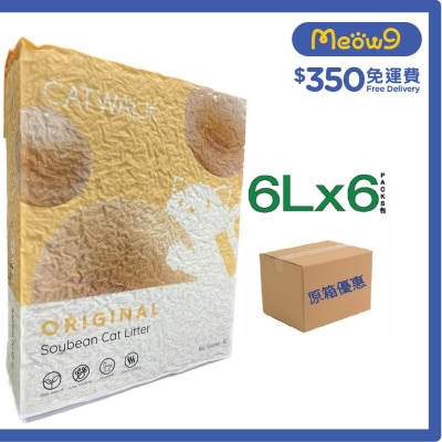 CATWALK 原箱原味豆腐貓砂 (6Lx6包)- Catwalk