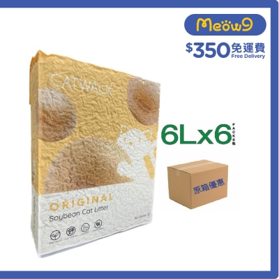 CATWALK 原箱原味豆腐貓砂 (6Lx6包)- Catwalk