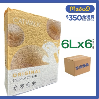 CATWALK Original Soybean Cat Litter (6Lx6pcs)- Catwalk