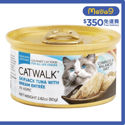 CATWALK - Skipjack Tuna with Bream-Cat Can (80g)- Catwalk