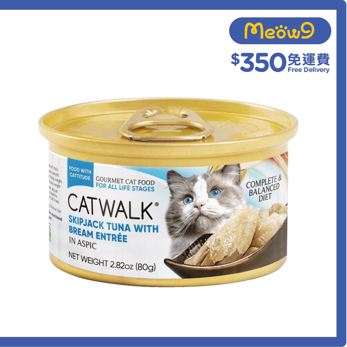 CATWALK 鰹吞拿魚 + 鯛魚 貓罐頭(80g) Catwalk image