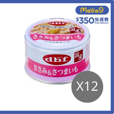 D.B.F [12罐優惠] 雞肉+甜薯 狗罐頭(85g x12) - d.b.f
