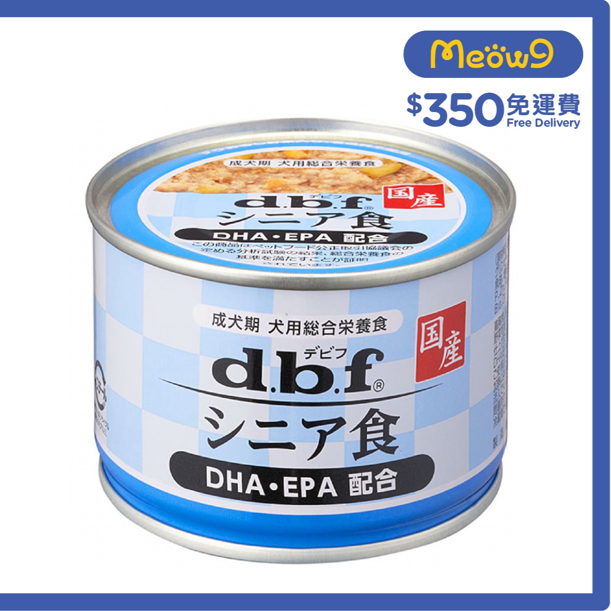 D.B.F 雞肉+野菜 (DHA•EPA 添加)(150g) 老年犬罐頭 - d.b.f